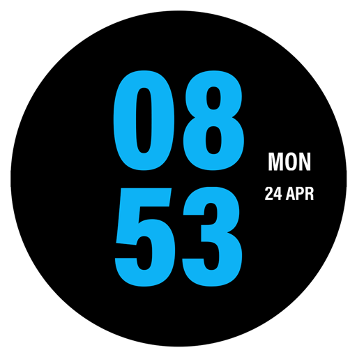 Big Font Watchface for Wear OS