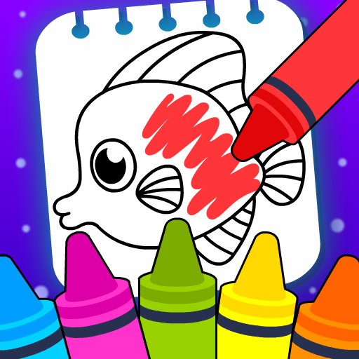 ABC Toddler Learn & Color Game