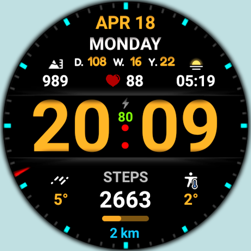WIN Dgt Super22 MOD watch face