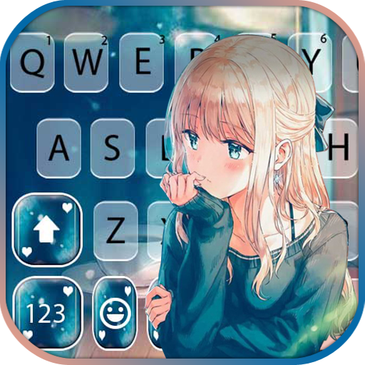 Anime Love Girl Keyboard Backg