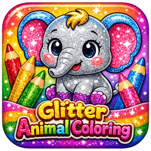 Glitter Animal Coloring