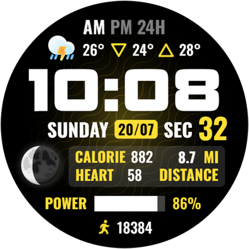 ODYSSEY Digital Watch Face