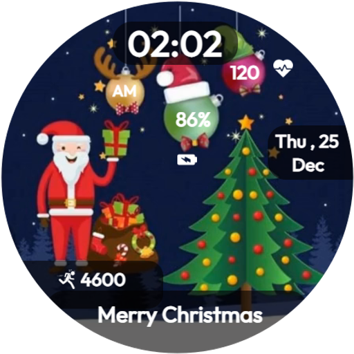 Animated Xmas Countdown Watch
