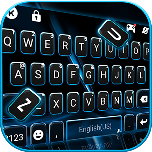 Neon Black Blue Theme