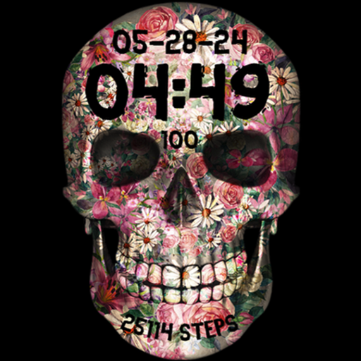 Floral Skull Halloween Flowers