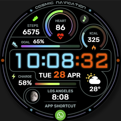 WFP 349 Cosmic Watch Face
