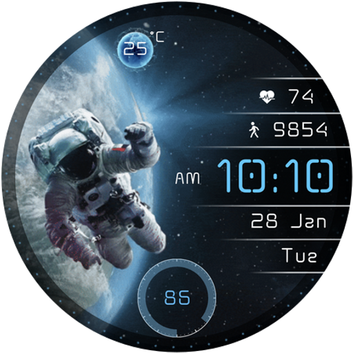 Orbit Time Animate Watch Face