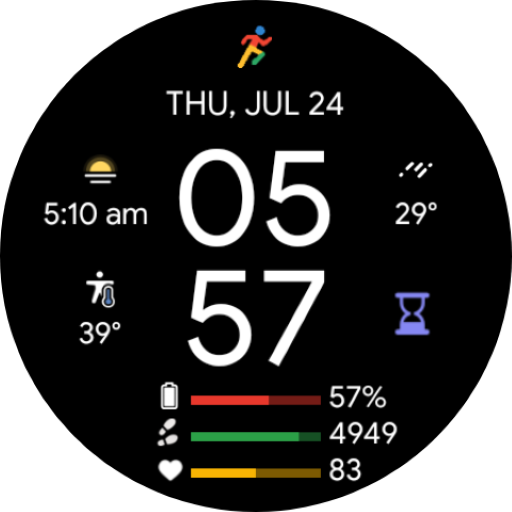 Pixel Minimal Pro Watch Face
